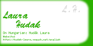 laura hudak business card